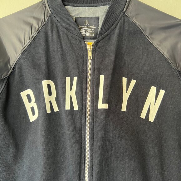 Men’s LFT “The Original Garments” BRKLYN Jacket Europe M/Mex 40 Black Full Zip - Picture 4 of 4